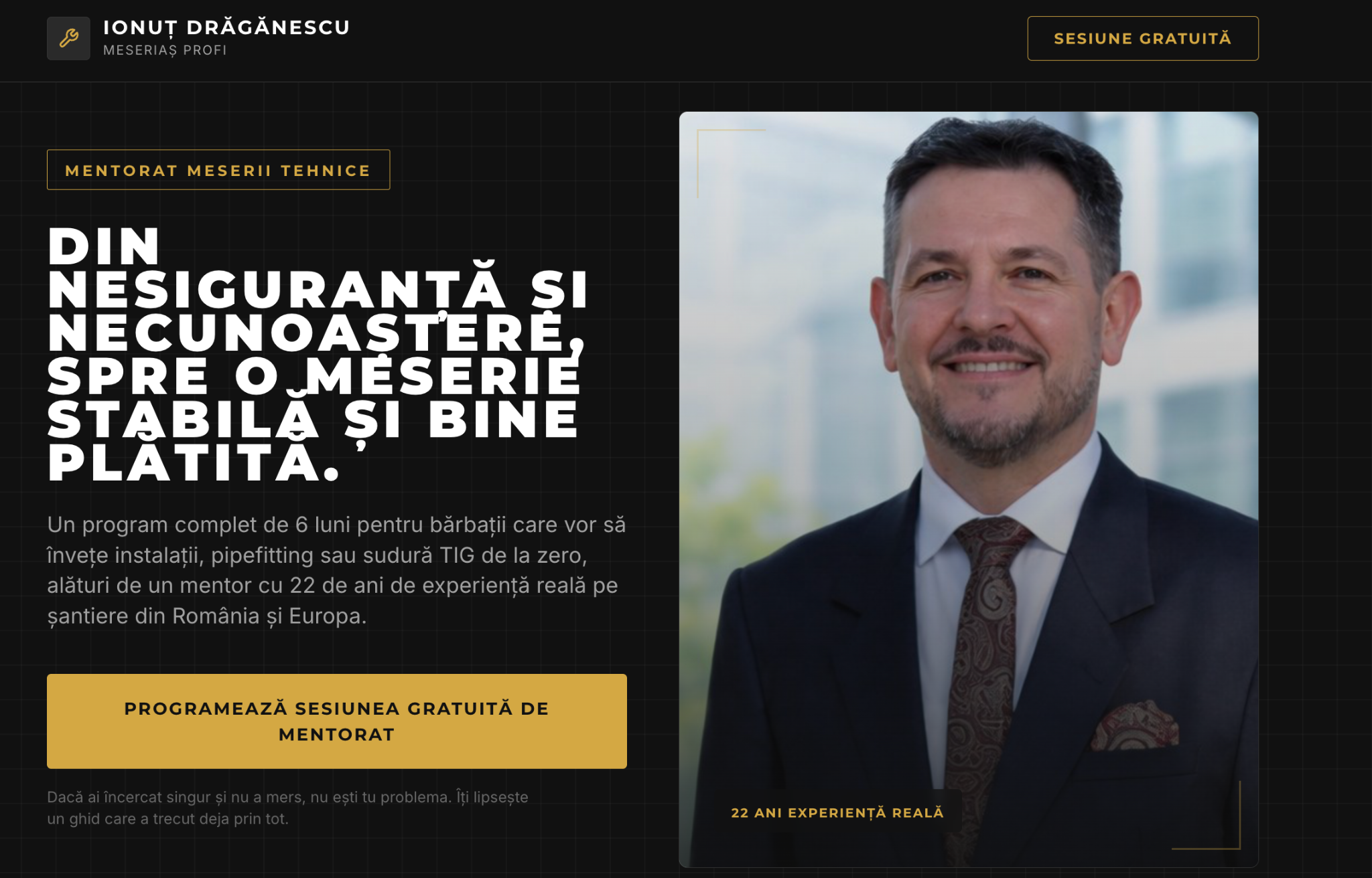 Captură reprezentativă Trades Mentor