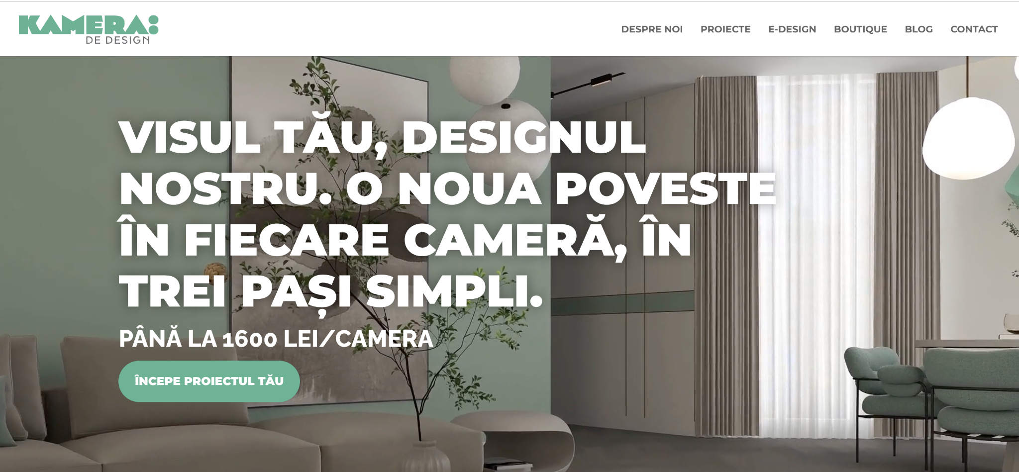 Captură reprezentativă Kamera Design Interior