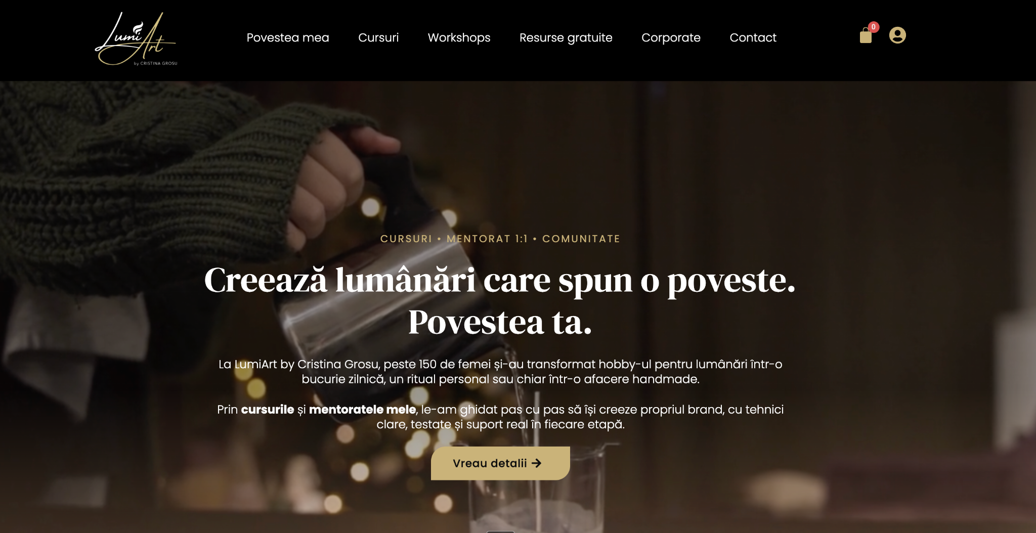 Captură reprezentativă Lumiart Candle
