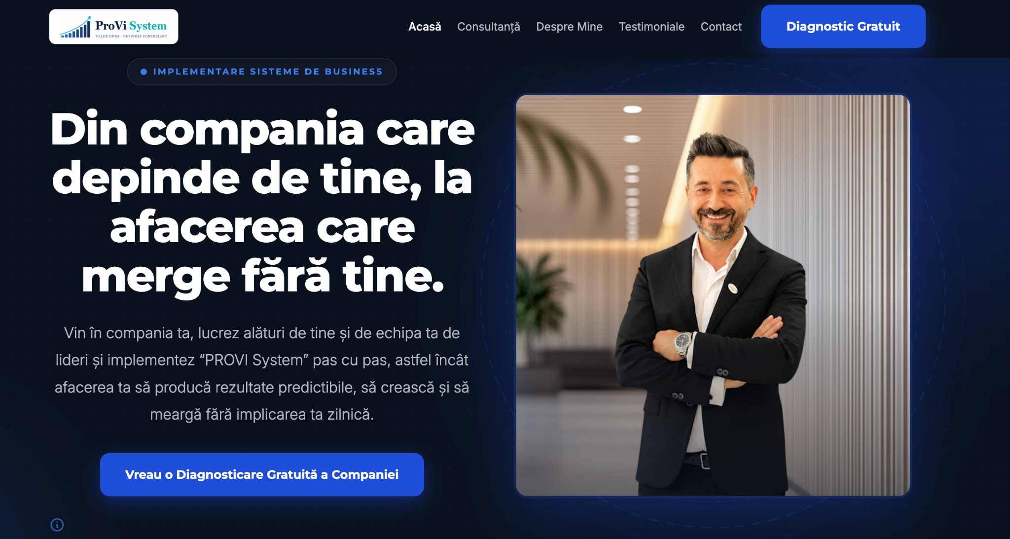 Captură reprezentativă ProviSystem