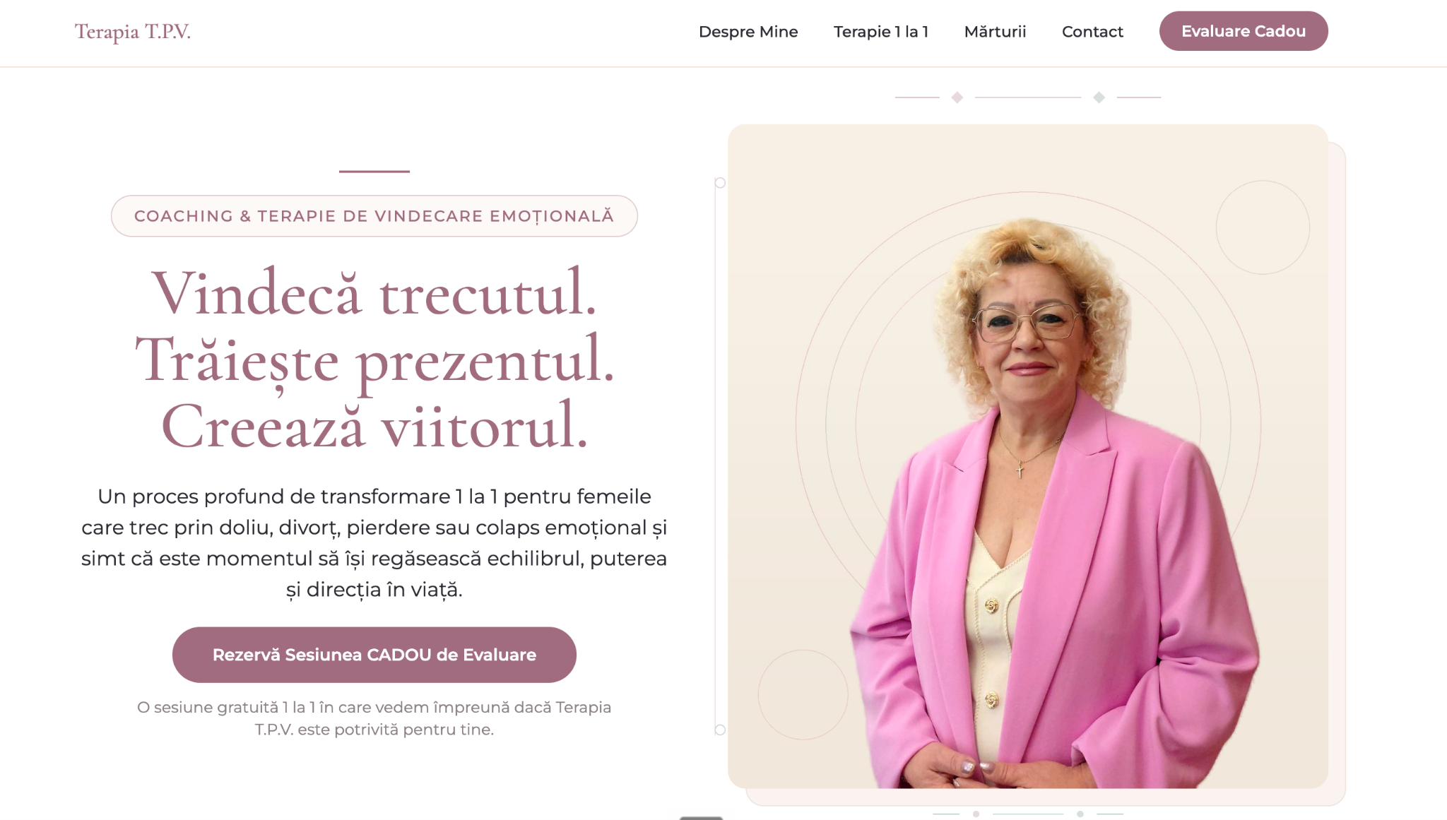Captură reprezentativă Terapia T.P.V.